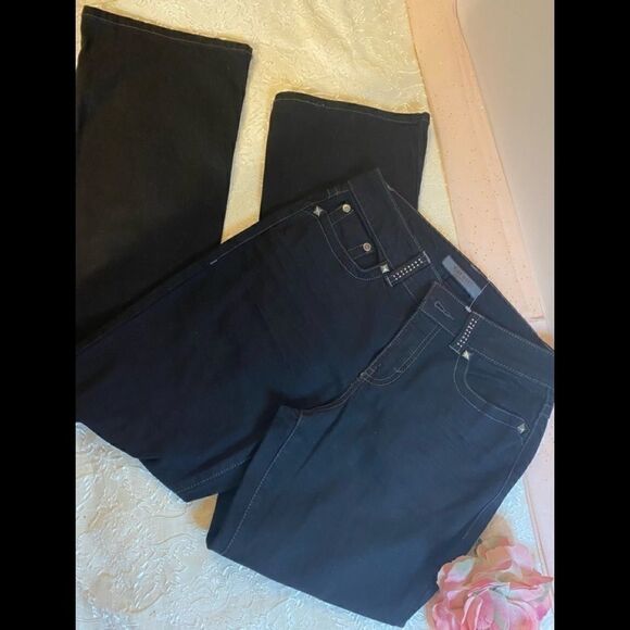 🎀 Nine West Boot Cut  indigo Denim Jeans  6/27 - Picture 10 of 10